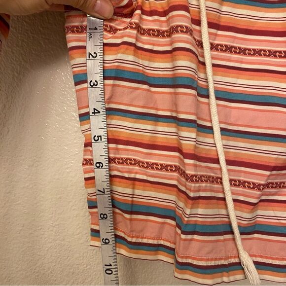 Pendleton Southwestern Pink Stripe Drawstring Board Shorts Swim Trunks 34 - Picture 6 of 10